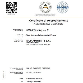 CERTIFICAZIONE ISO 17025
